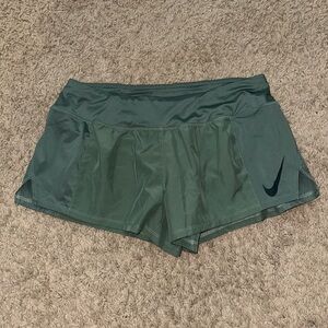 Nike Women's Olive Green Athletic Shorts